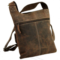 Hunter Collection Bayern Bag Schultertasche echt Rindleder braun