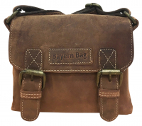 Hunter Collection Bayern Bag Schultertasche klein echt Rindleder braun
