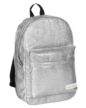 New-Rebels 'Glitter' Rucksack silber