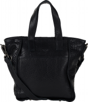 Voi 'Paloma' Damentasche mit Kurzgriff und Schulterriemen echt Leder schwarz