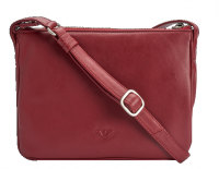Voi 'Hattie' Schultertasche echt Leder granat/rot