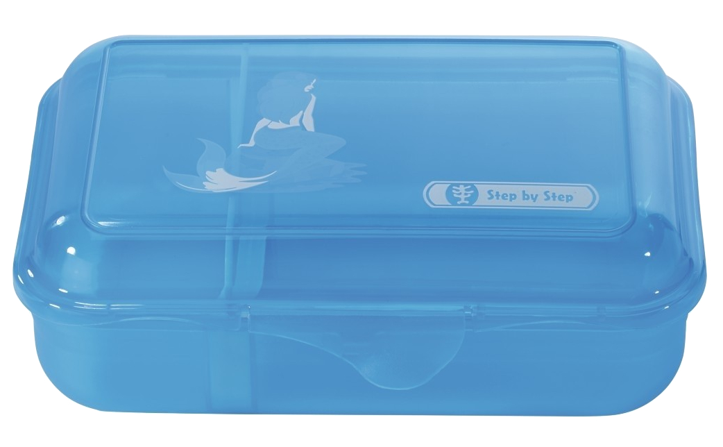 Step by Step 'Mermaid' Lunchbox  mit herausnehmbarer Einteilung 0,9l blau