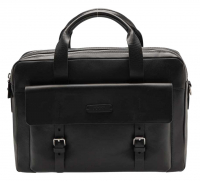 Joop 'Missori' Pandion Briefbag MHZ mit 2 Fächern und Handgriff echt Leder black