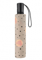Happy Rain 'Essentials' Faltschirm Up and Down Automatik aqua dots beige