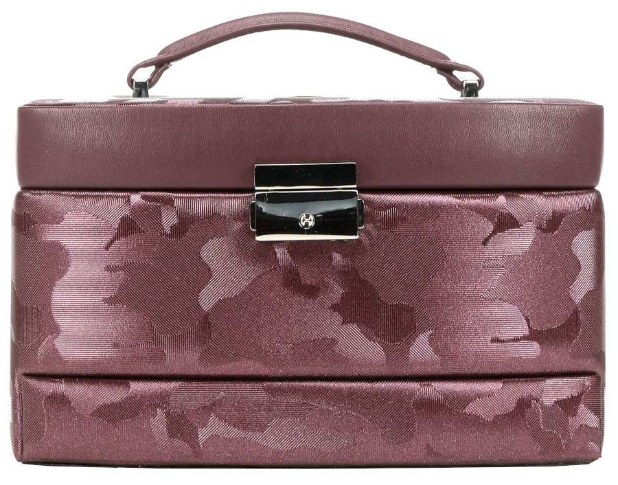 Windrose 'Camouflage' Schmuckkoffer Automatic mit Etui Feinsynthetik bordeaux