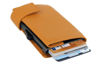 Secwal1 Kartenetui RV Münzfach RFID Leder gelb
