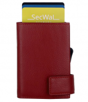 Secwal2 Kartenetui Geldbeutel RFID Leder rot