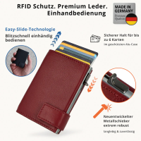 Secwal2 Kartenetui Geldbeutel RFID Leder rot