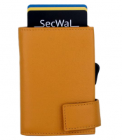 Secwal2 Kartenetui Geldbeutel RFID Leder gelb