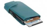 Secwal2 Kartenetui Geldbeutel RFID Leder türkis