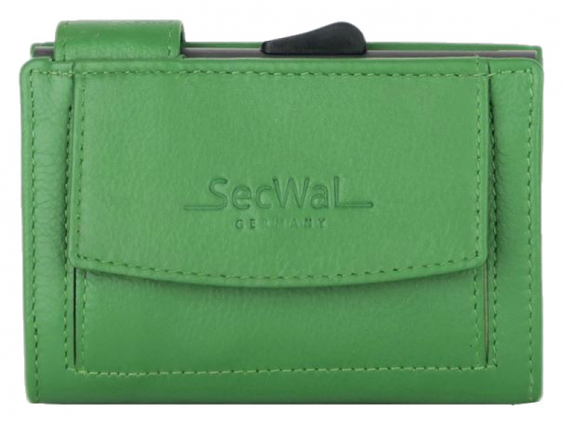 Secwal2 Kartenetui Geldbeutel RFID Leder grün