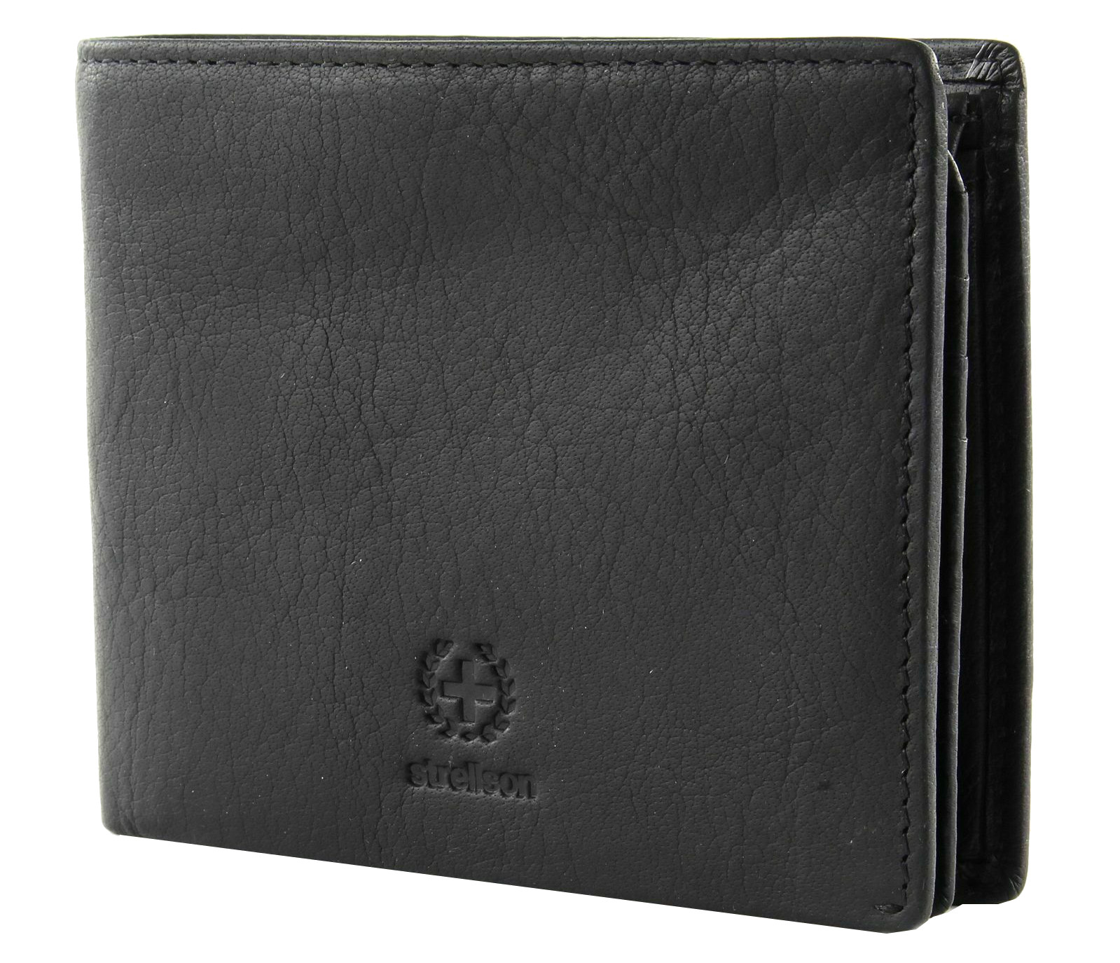Strellson 'Blackwall' Scheintasche Querformat echt Leder black