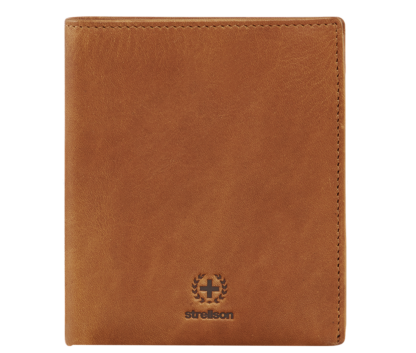 Strellson 'Blackwall' BillFold V8 Kombibörse Hochformat echt Rindleder cognac