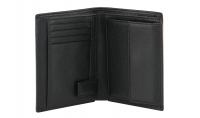 Strellson 'Blackwall' BillFold V8 Kombibörse Hochformat echt Rindleder black