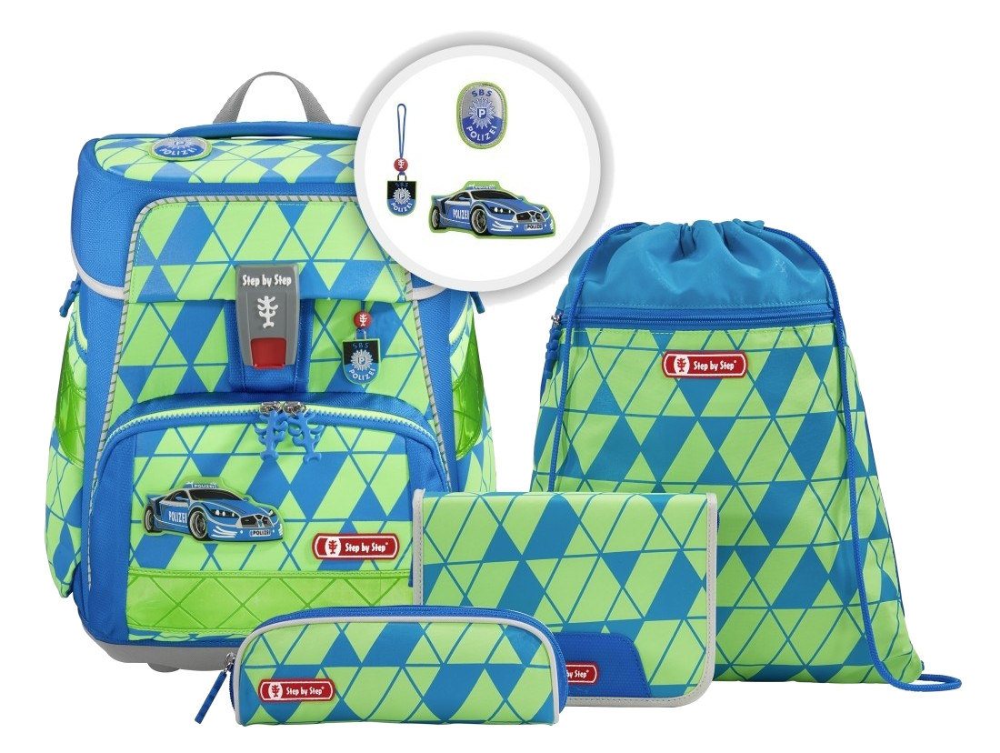 Step by Step 'Fancy Police' Space Neon Schulrucksack-Set 5tlg.