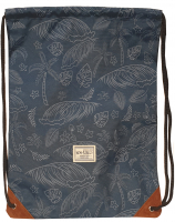 New-Rebels 'Shoebag' Schuhbeutel Rucksack dunkel blau print