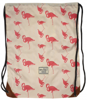 New-Rebels 'Shoebag' Schuhbeutel Rucksack flamingo print
