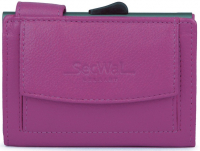 Secwal2 Kartenetui Geldbeutel RFID Leder pink