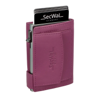 Secwal2 Kartenetui Geldbeutel RFID Leder pink
