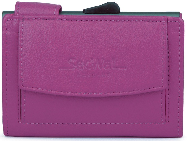 Secwal2 Kartenetui Geldbeutel RFID Leder pink