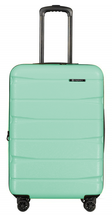 Franky 4-Rad Hartschalen-Trolley M 66cm erweiterbar 3,5kg mint