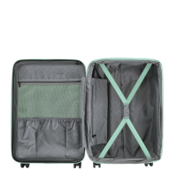 Franky 4-Rad Hartschalen-Trolley M 66cm erweiterbar 3,5kg mint