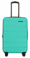 Franky 4-Rad Hartschalen-Trolley M 66cm erweiterbar 3,5kg aqua