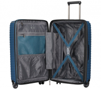 Franky 4-Rad Hartschalen-Trolley S 55cm 40l 2,3kg blue metallic