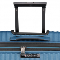 Franky 4-Rad Hartschalen-Trolley S 55cm 40l 2,3kg blue metallic