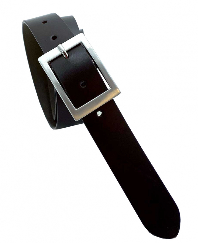 Prato 'LM Vishal' Damengürtel 110cm echt Leder shiny black