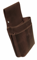 LandLeder 'Holster-New Grassland' Gürtel-Halfter für Kellnerbörse echt Leder brown