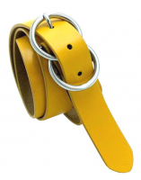 Prato 'LM Vishal' Damengürtel 90cm echt Leder yellow