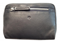 Prato 'LM Asif ' Umhängetasche -Gürteltasche genarbtes Rindleder dark blue