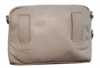 Prato 'LM Asif ' Umhängetasche -Gürteltasche genarbtes Rindleder light grey