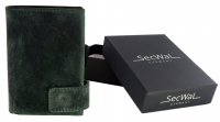 Secwal2 Kartenetui 'Hunter' Geldbeutel RFID Leder grün