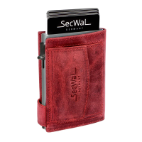 Secwal2 Kartenetui 'Hunter' Geldbeutel RFID Leder rot