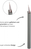 SecWal Kartencontainer RFID grau 