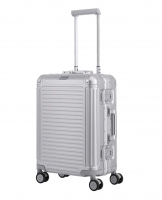 Travelite 'Next' 4-Rad-Bordtrolley S 55cm 3,9kg 39l  Aluminium silber