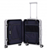 Travelite 'Next' 4-Rad-Bordtrolley S 55cm 3,9kg 39l  Aluminium silber