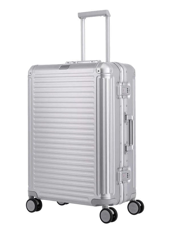 Travelite 'Next' 4-Rad-Trolley M 67cm 5,2kg 69l  Aluminium silber