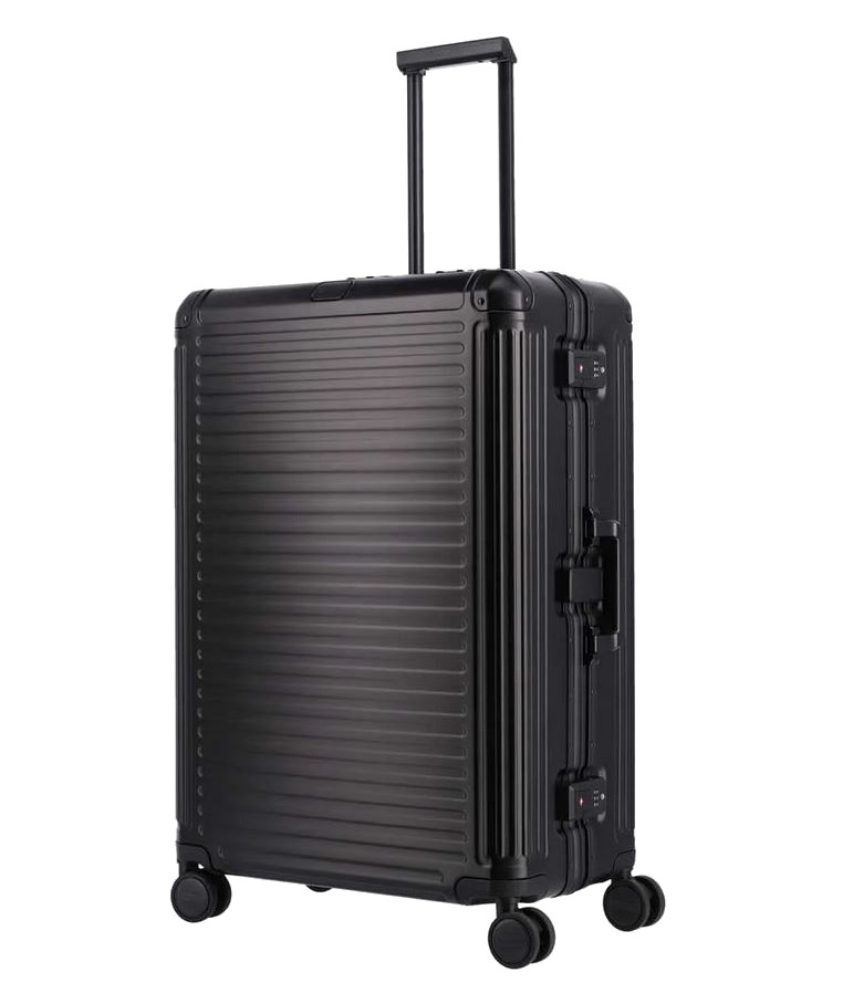 Travelite 'Next' 4-Rad Aluminiumtrolley L 77cm 6,4kg 100l schwarz