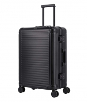 Travelite 'Next' 4-Rad Aluminiumtrolley M 67cm 5,2kg 69l schwarz