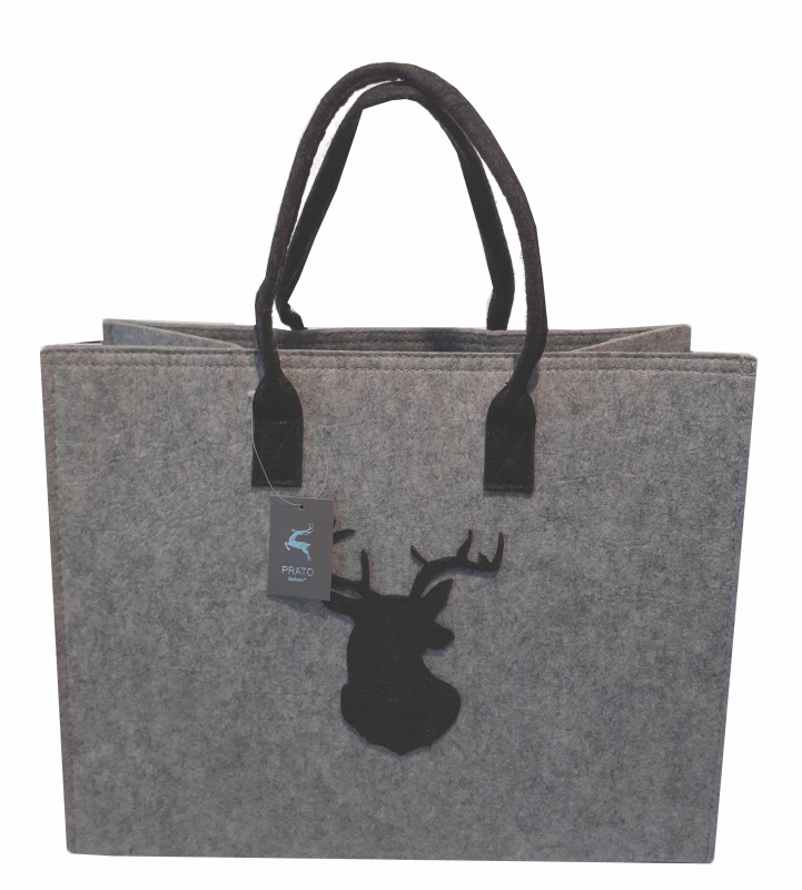 Prato 'LM Lina' Filzshopper L light grey