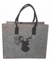 Prato 'LM Lina' Filzshopper M light grey