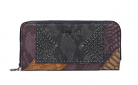 Desigual 'Mone_Dark Phoenix Zip Around' Damenbörse brown