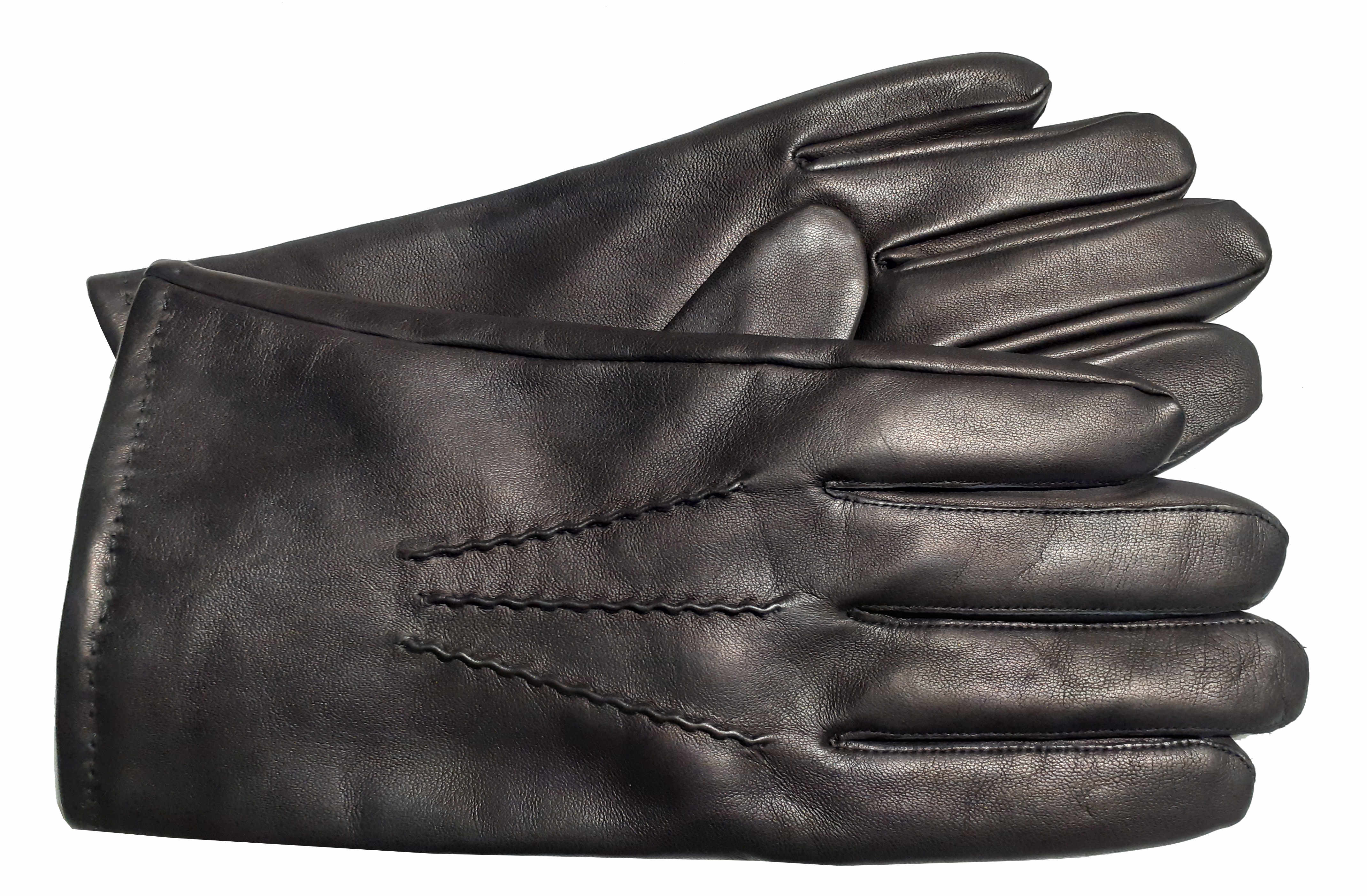 Prato 'LM Susan' Herrenhandschuhe Größe 8 Lammnappaleder gefüttert schwarz