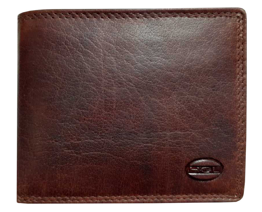 HGL Scheintasche mit RFID echt Rindleder braun