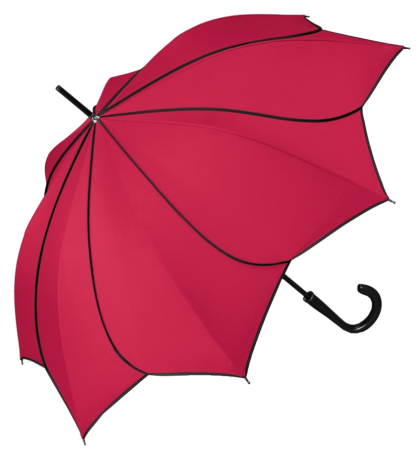 Pierre Cardin 'Sunflower' Long AC Stockschirm rot/schwarz