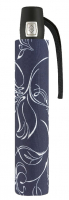 Pierre Cardin 'Croquis de fleurs' Easymatic Slimline Taschenschirm nightblue