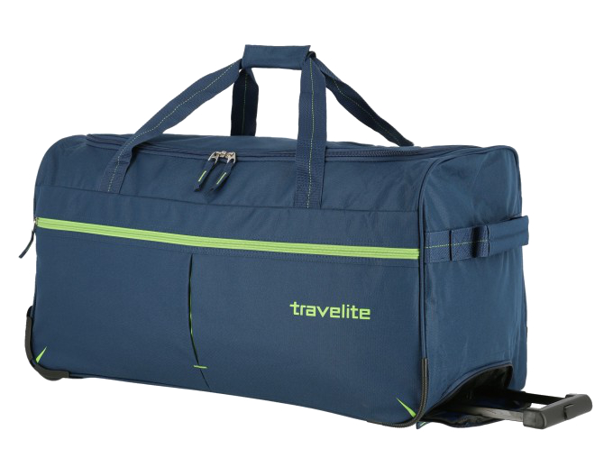 Travelite 'Basics Fast' Trolley-Reisetasche 65cm 1,8kg 73l marine/limone